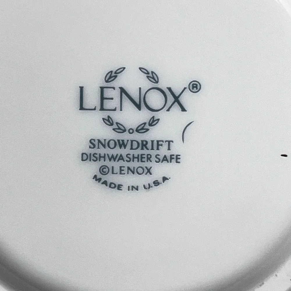Lenox Snowdrift All White Embossed Dessert Bowl 4 7/8